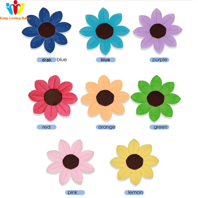 Baby Bath Tub Seat: Foldable Lotus Flower Design for Newborns with Soft Cushion Skin Pad