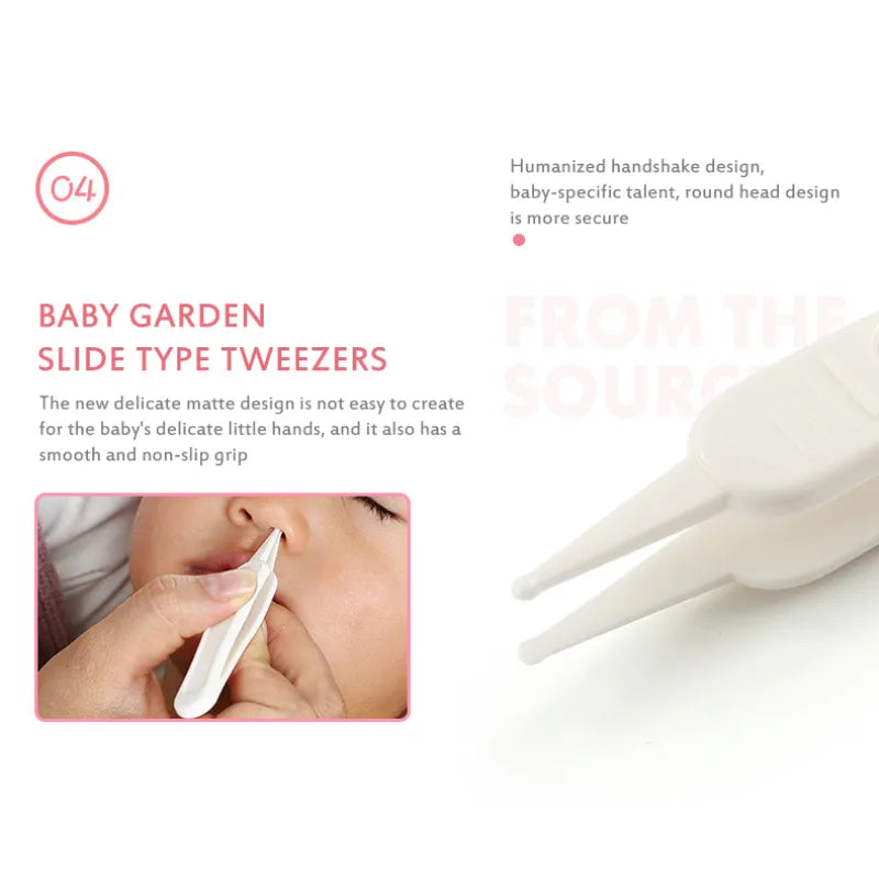 4-Piece Baby Nail Clipper Care Set: Scissors, Trimmer, File with Storage Box