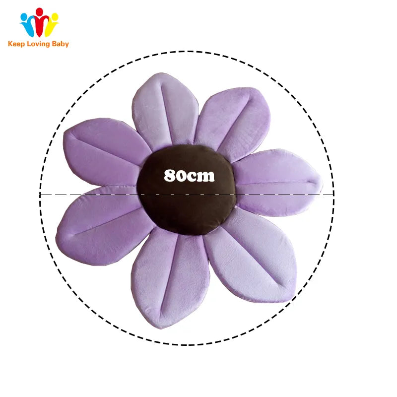 Baby Bath Tub Seat: Foldable Lotus Flower Design for Newborns with Soft Cushion Skin Pad