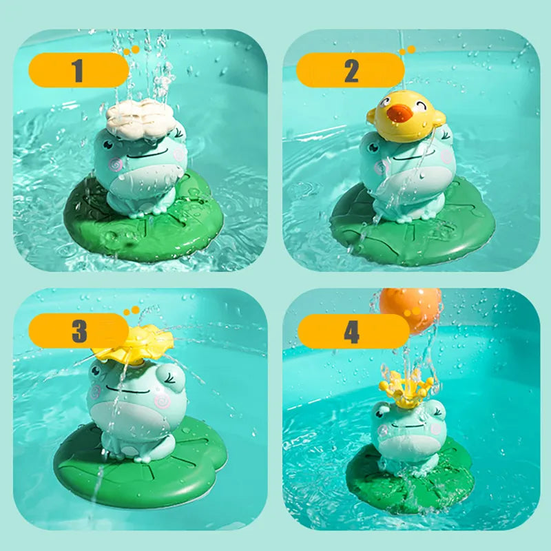 QWZ Water Spraying Frog Bath Toy: Exciting and Safe Bath Toys for Kids