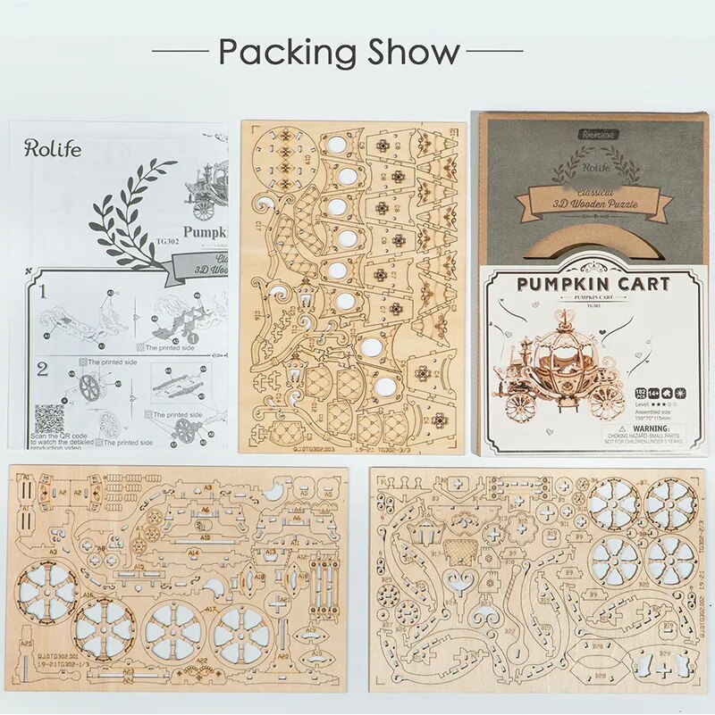 Robotime TG Wood Puzzle: Unisex 3D Puzzle for Creative Minds