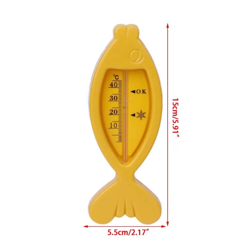 Cartoon Fish Baby Bath Thermometer - Fun & Safe Water Temperature Monitor