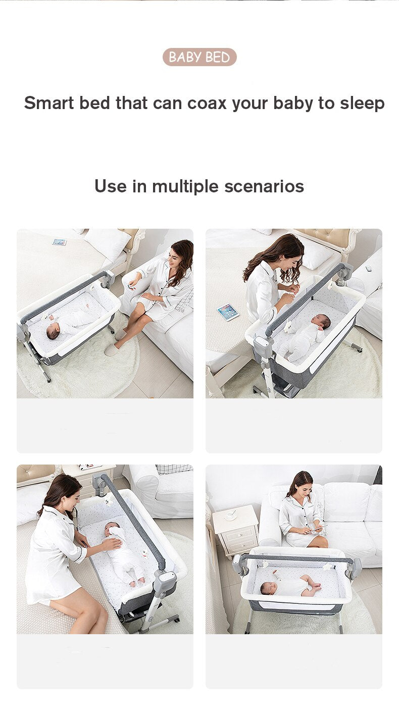 Premium Electric Cradle: Safe and Stylish Metal Baby Cradle from Mainland China
