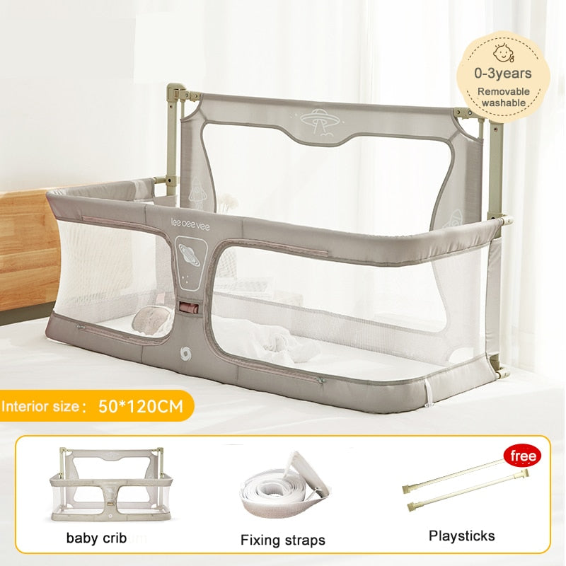 Comfortable Toddler Baby Bed within Bed - Safety Protection Easy To Install Bedside Crib
