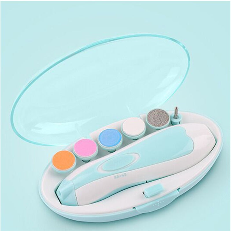 Sindax Baby Nail Trimmer Electric Nail File & Clippers Set for Precise Baby Nail Care