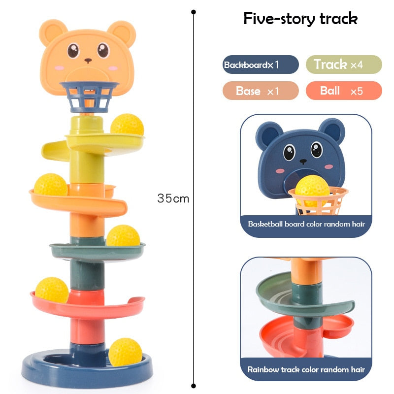 Interactive Baby Toys Rolling Ball Pile Tower for Endless Fun and Development