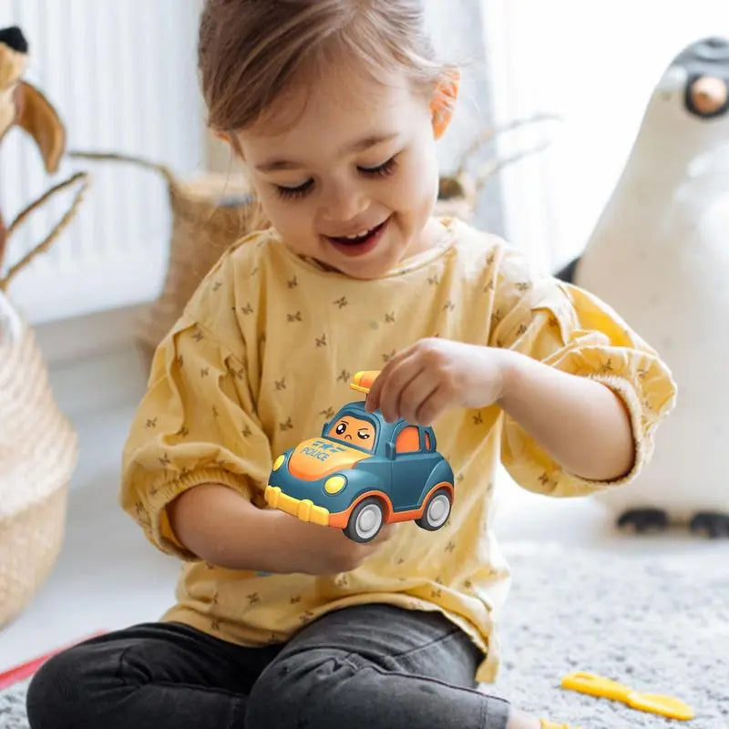 Plastic Pull Back Cars Cartoon Toy Cars For Child Mini Car Model Funny Kindergarten Toys Goodie Bag Stuffers Wedding Party Favor