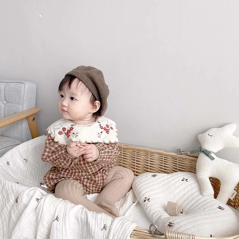 Cotton Knitted Baby Girl Pantyhose - Infant Newborn Kids Stocking Toddler Pantyhose, Children Tights, Casual Pants