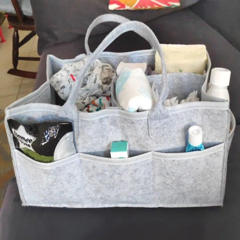 Portable Baby Diaper Caddy Organizer: Perfect for Changing Table, Car, and Nursery Storage