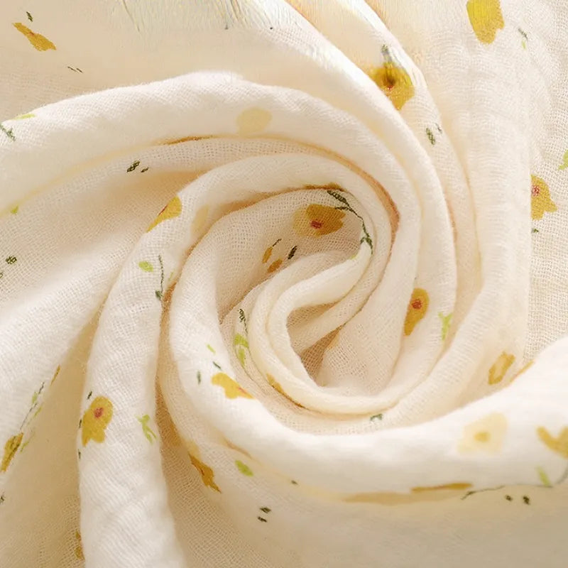 2 Layer Muslin Swaddle Baby Blanket - Cotton Receive Blankets for Newborns, Bath Towel, Summer Bedding, Mother and Kids