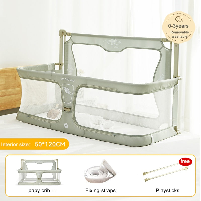 Comfortable Toddler Baby Bed within Bed - Safety Protection Easy To Install Bedside Crib
