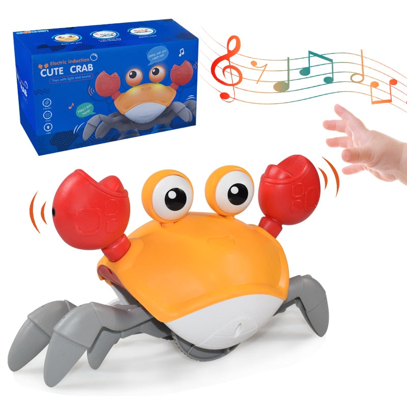 Crawling Crab with Music and LED Light for Kids and Toddlers - Educational, Interactive, and Fun!