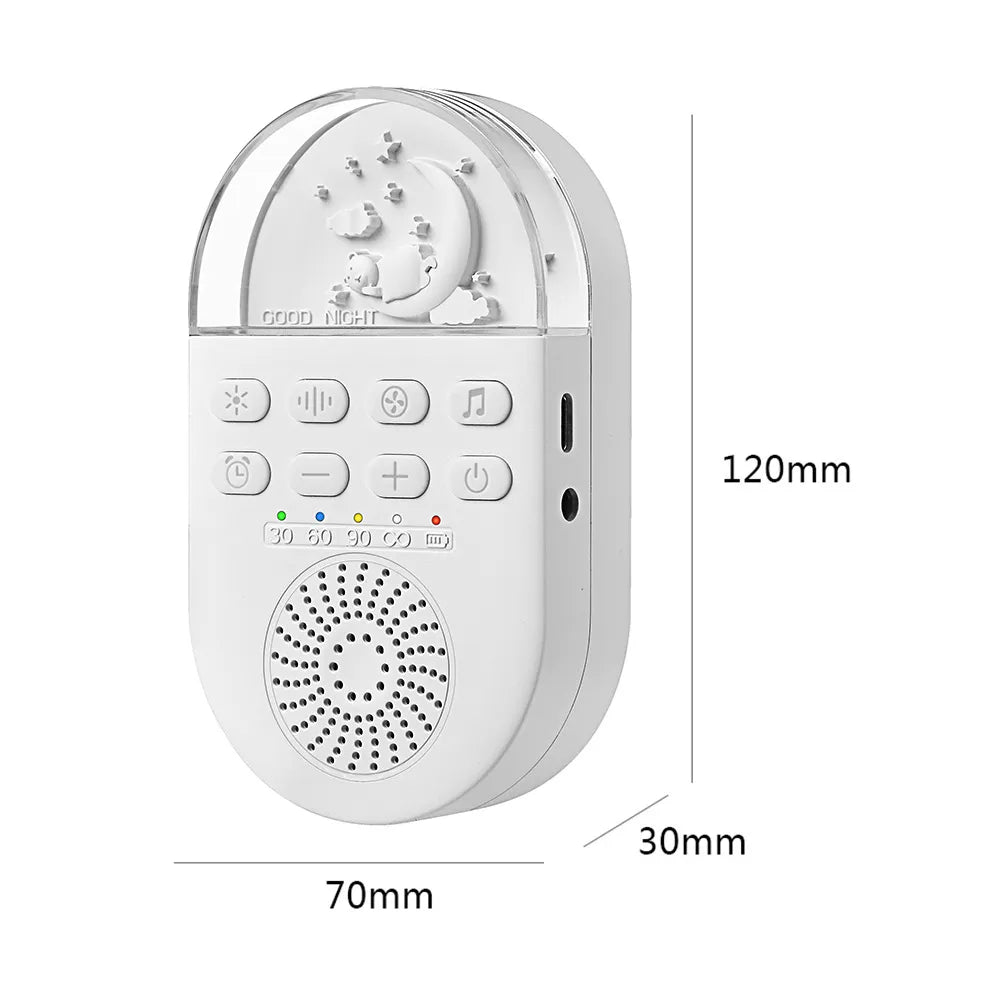 Portable White Noise Machine for Babies - 24 Soothing Sounds for Sleep and Relaxation, Rechargeable for Home and Travel