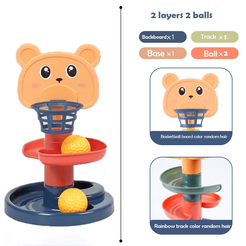 Interactive Baby Toys Rolling Ball Pile Tower for Endless Fun and Development