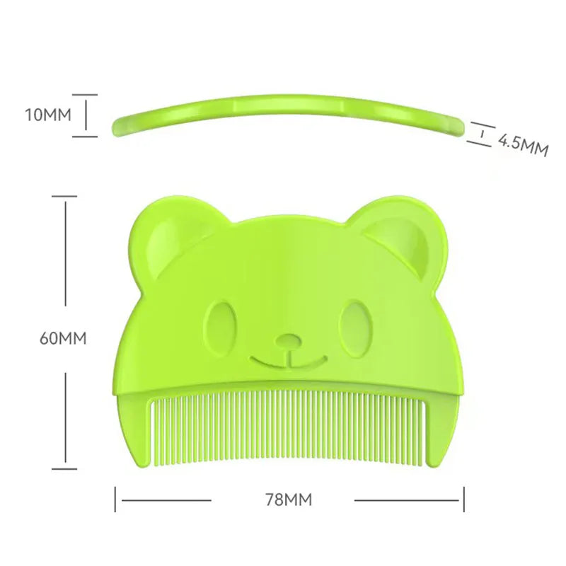 2pcs Infant Head Fat Comb Set - Gentle Newborn Hair Cleaning & Head Massage Tools