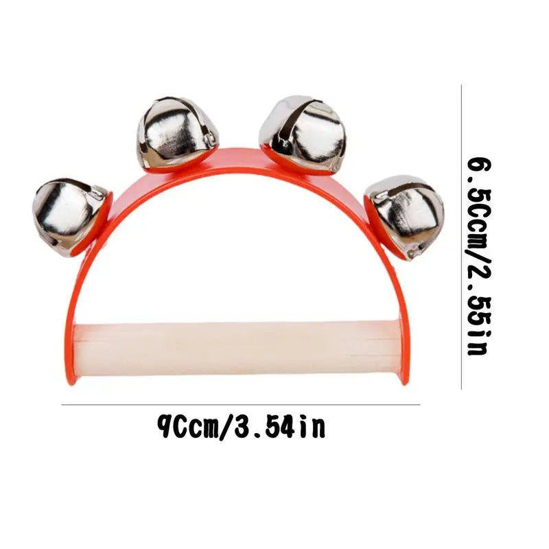 Hand Bell Baby Rattles Toy Set: Educational Wooden Toys, CE Certified