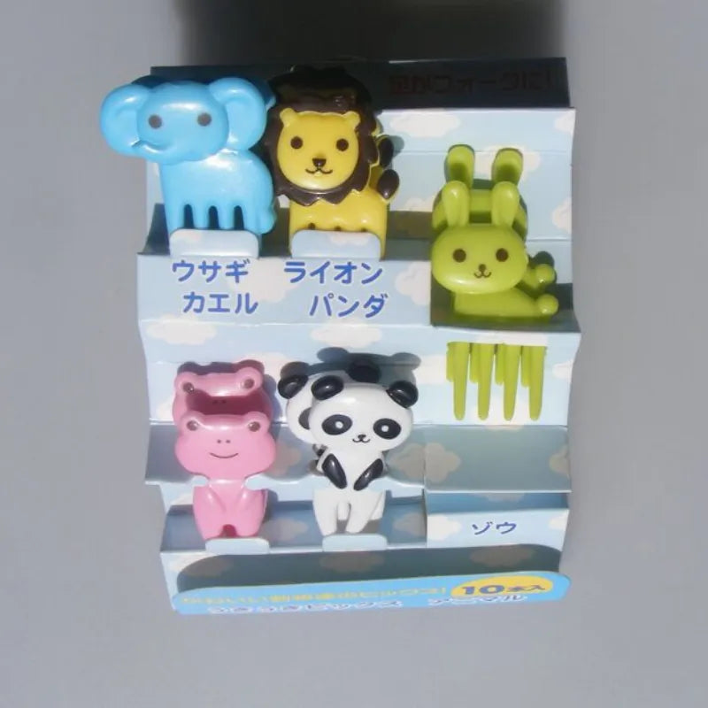 10-Piece Kids Cute Fork Cutlery Set - Baby and Toddler Dinnerware
