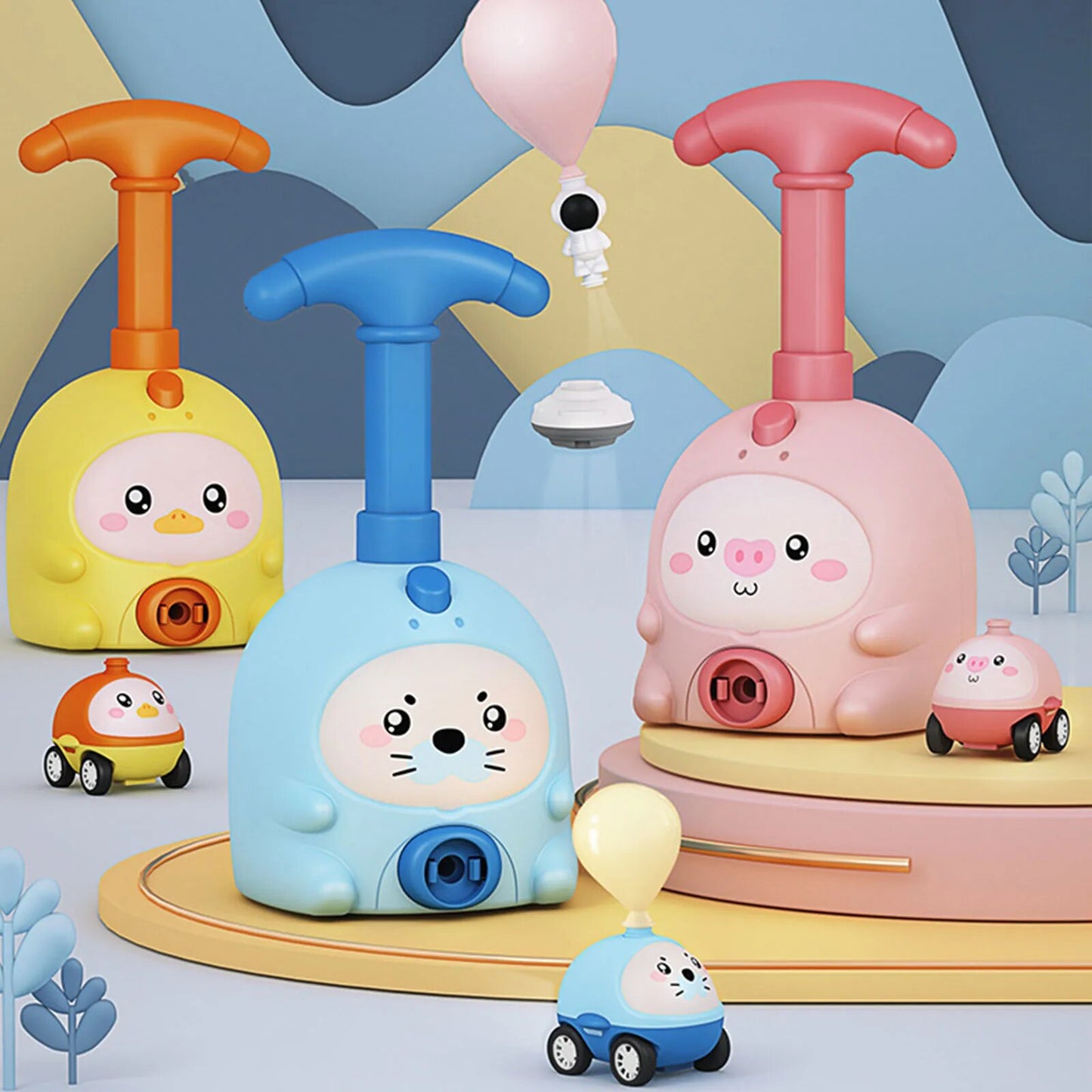 JOCESTYLE Power Balloon Car Toy: Eco-Friendly Fun for Kids