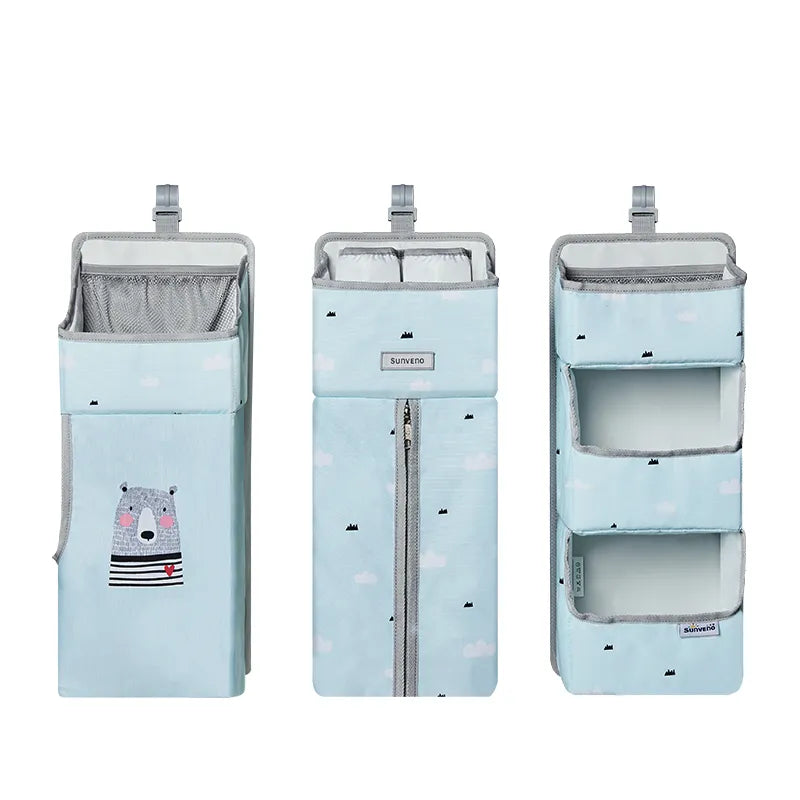 Crib Organizer - Hanging Storage for Baby's Essentials, Clothing, Bedding, and Diapers