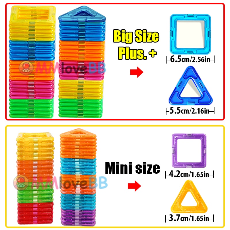 MMloveBB Magnetic Building Blocks - Creative Construction Toy for Kids