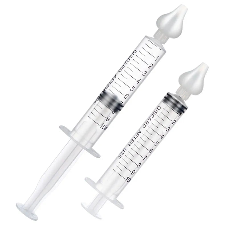 2 Pcs Baby Nasal Aspirator - Rhinitis Nasal Washer for Gentle Baby Nose Cleaning