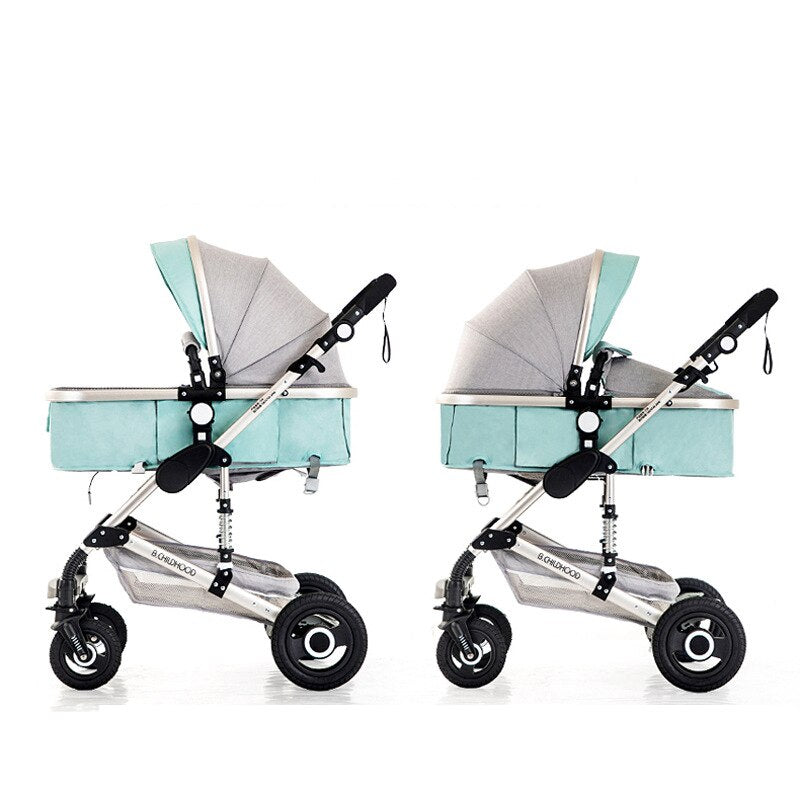 Warm House 3-in-1 Baby Stroller - Foldable, Travel-Friendly & Shock Absorbing