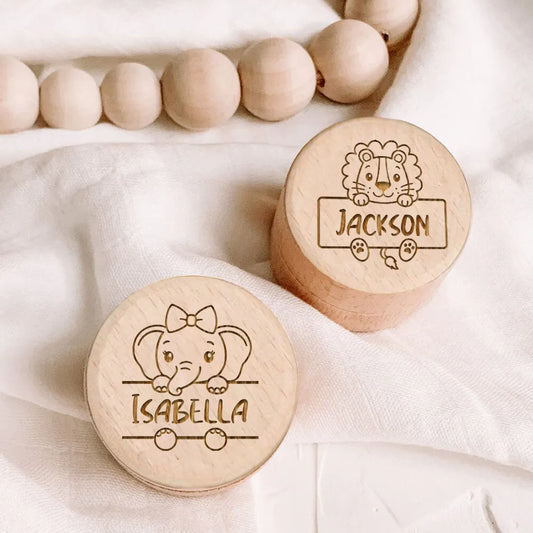The Ultimate Wooden Tooth Fairy Box for Personalized Baby First Tooth and Keepsake Collection