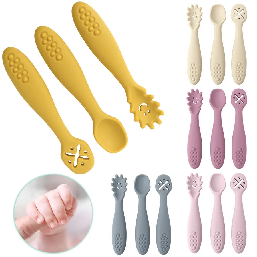 Silicone Baby Flatware Sets: Safe & Stylish Utensils for 0-36 Months