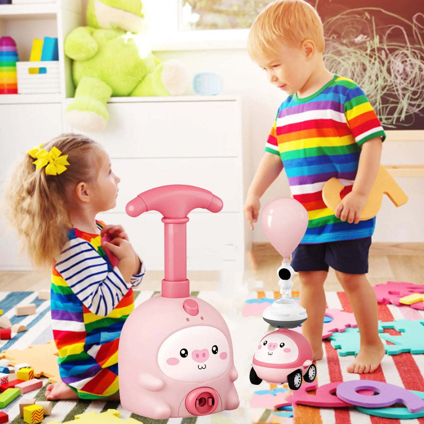 JOCESTYLE Power Balloon Car Toy: Eco-Friendly Fun for Kids