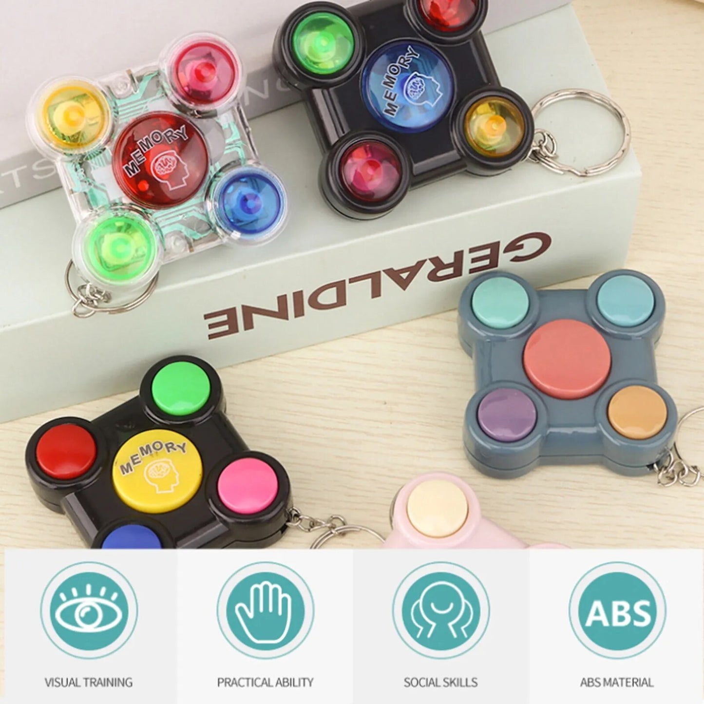 Baby Memory Training Game Luminous Memory Machine New Kids Puzzle Creative Fidget Toys Interactive Montessori Toys Board Game