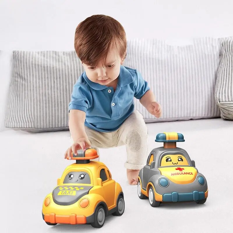 Plastic Pull Back Cars Cartoon Toy Cars For Child Mini Car Model Funny Kindergarten Toys Goodie Bag Stuffers Wedding Party Favor