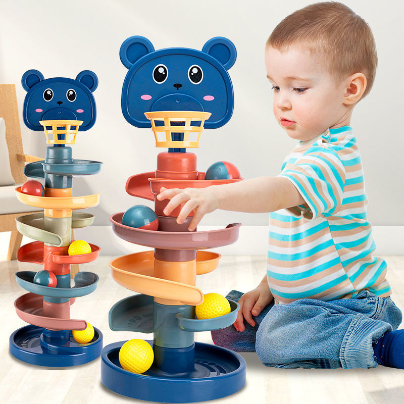 Interactive Baby Toys Rolling Ball Pile Tower for Endless Fun and Development