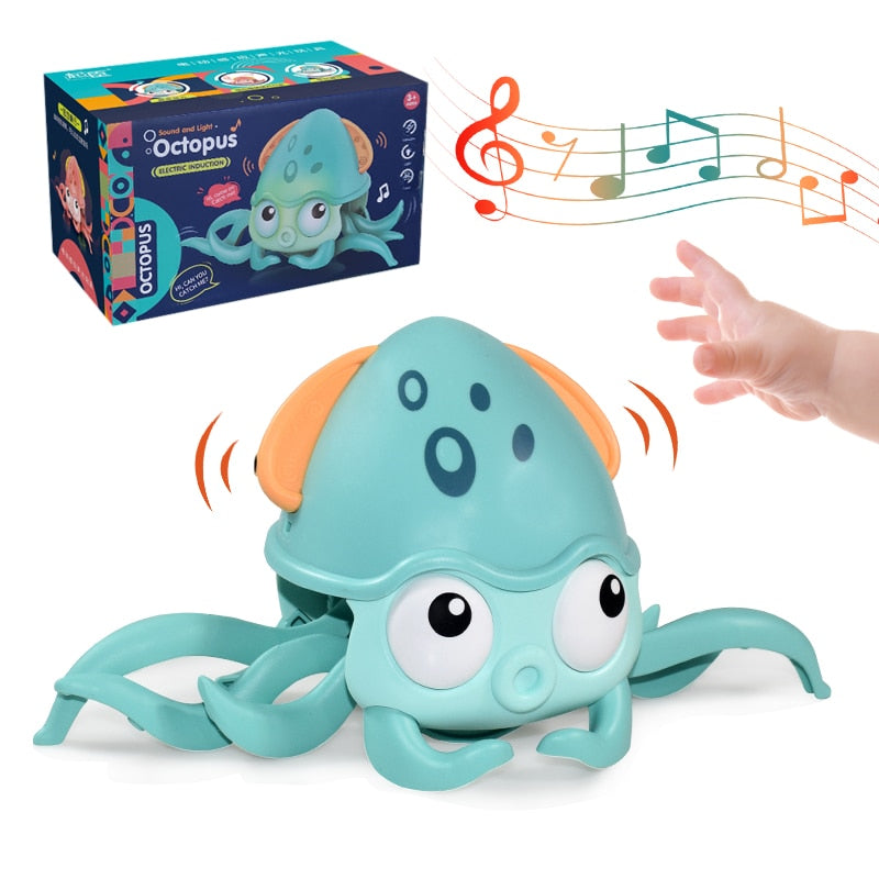 Crawling Crab with Music and LED Light for Kids and Toddlers - Educational, Interactive, and Fun!
