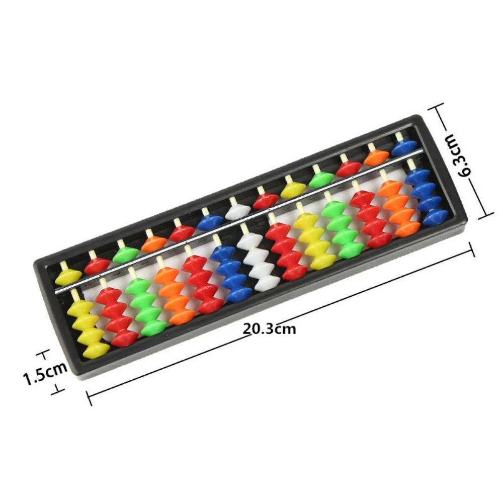 Montessori Arithmetic Soroban Colorful Beads Mathematics Calculate Chinese Abacus Education Toys for Children Learning Maths Toy
