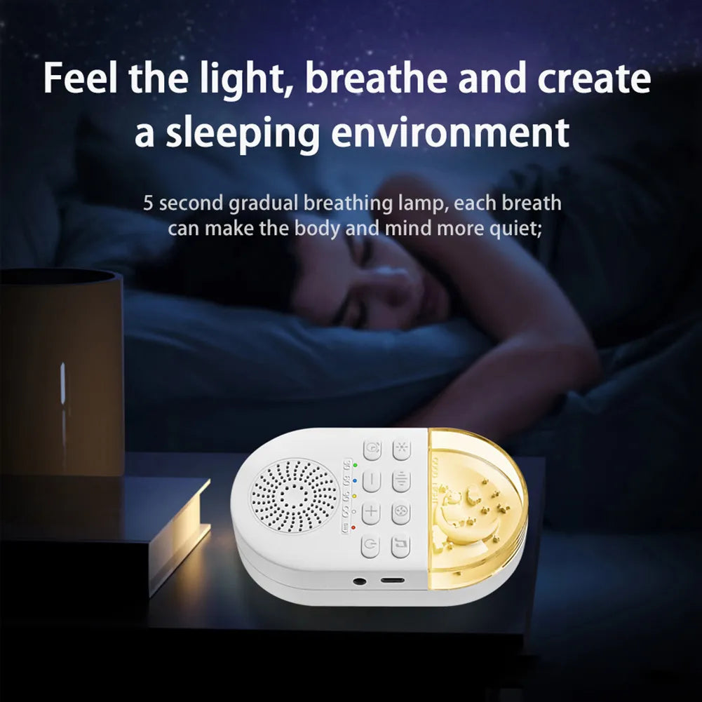 Portable White Noise Machine for Babies - 24 Soothing Sounds for Sleep and Relaxation, Rechargeable for Home and Travel