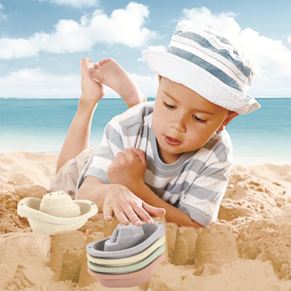 Colorful Stacking Boat Toys: Fun Educational Gift for Babies