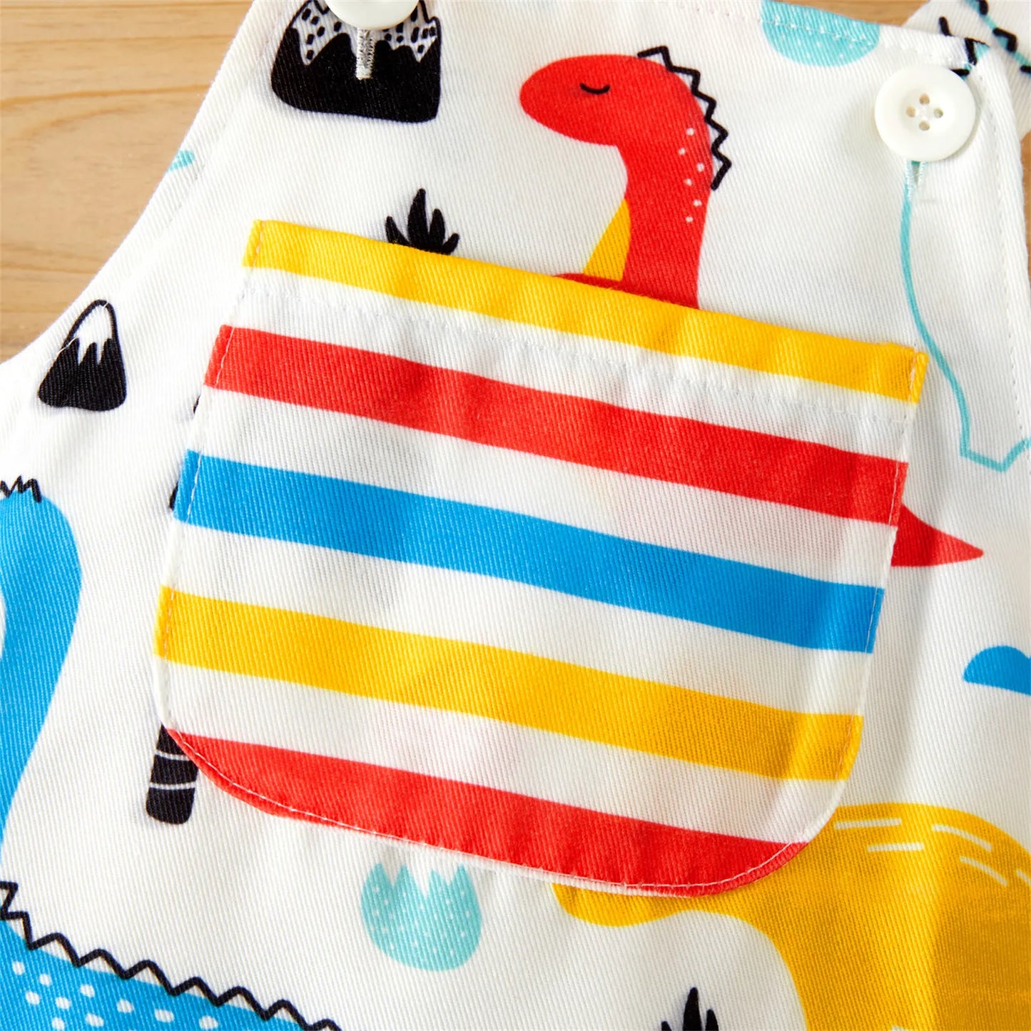 Infant Overalls - Dinosaur Print Baby Boy Jumpsuits for Newborns and Kids