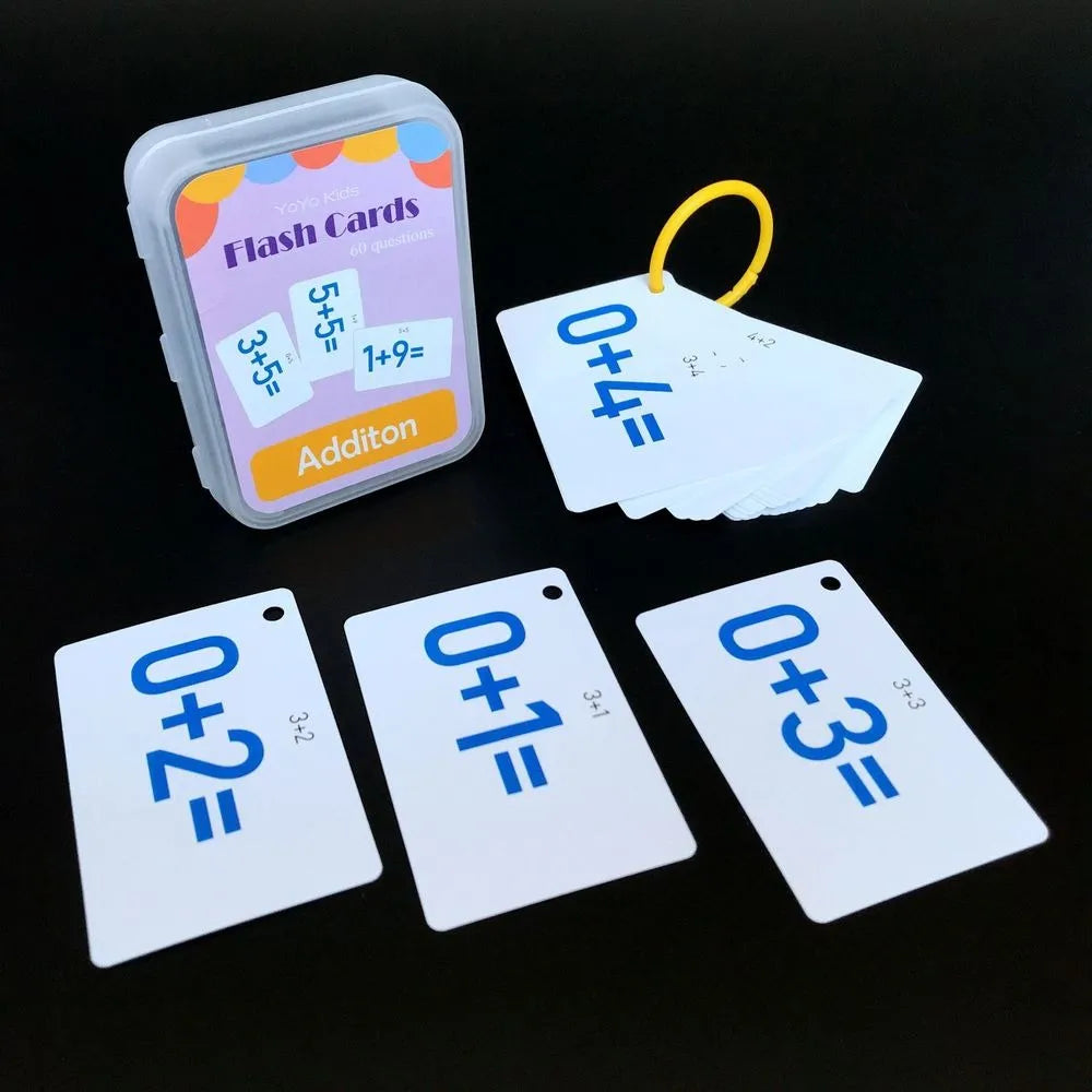 Montessori Math Toys Math Flash Cards Addition Subtraction Multiplication Division Educational Math Game Kids Arithmetic Toy