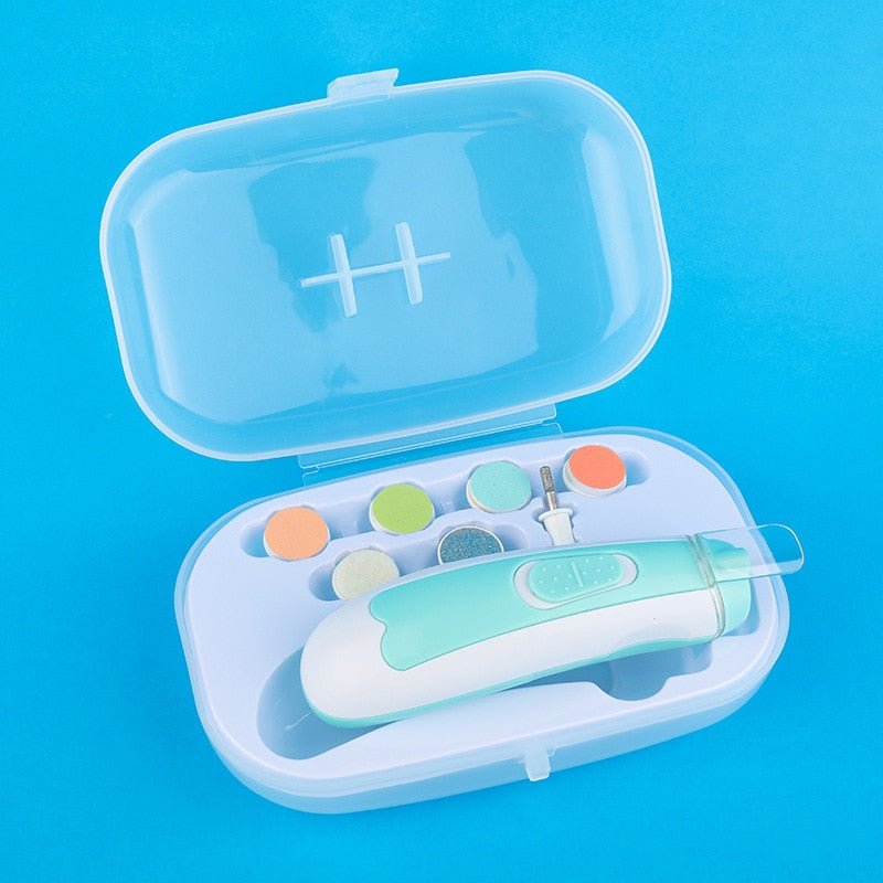 Sindax Baby Nail Trimmer Electric Nail File & Clippers Set for Precise Baby Nail Care