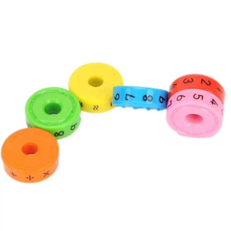 Children Mathematics Numbers Magics Cube Toy Montessori Puzzle Game Kids Learning Educational Math Magnetic Block Calculate Game
