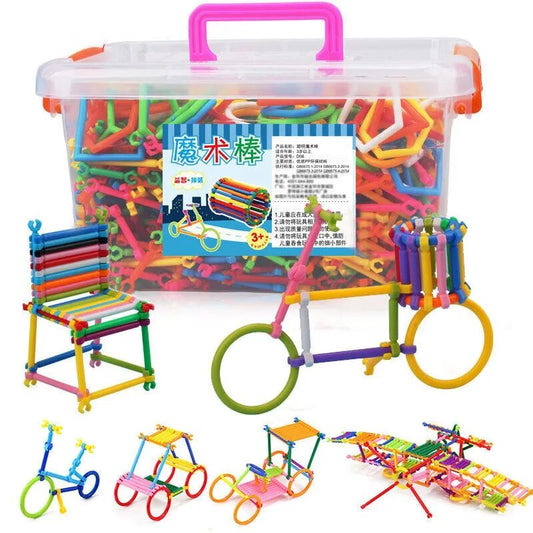 Smart Stick Building Block Toys Kids Puzzle Magic Wand Puzzle Illustration Boys Girls Baby Intelligence Development Gift