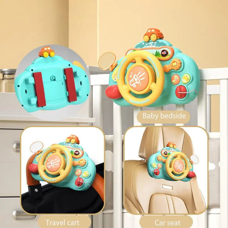 Simulate Driving Car Steering Wheel Toy: Educational Fun for Kids