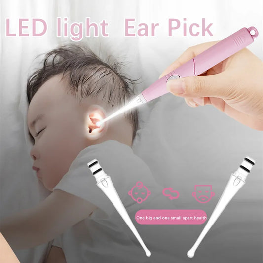 Luminous Ear Wax Removal Tool with Flashlight - Baby Ear Cleaner and Earwax Remover