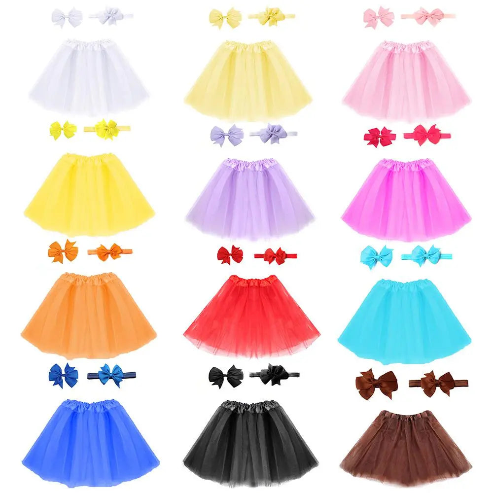 Tutu Skirt with Headband For Newborn