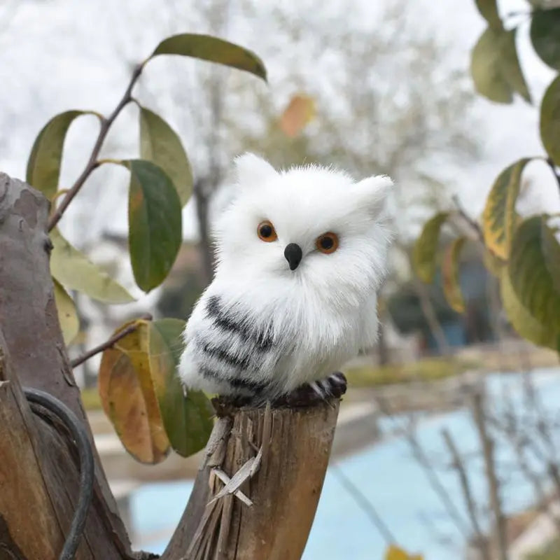 Diy Holiday Decoration 1pcs Simulation Owl Ornament Christmas Ornament Childrens Toys Creative Simulation Animal Model Cute