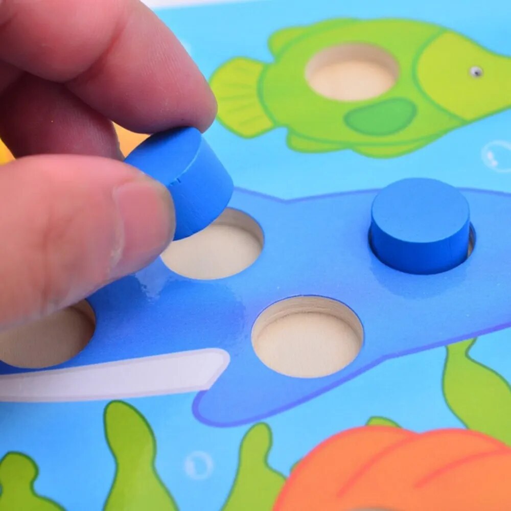 Byfa Jigsaw Puzzle: Educational Wooden Tangram Board for Kids