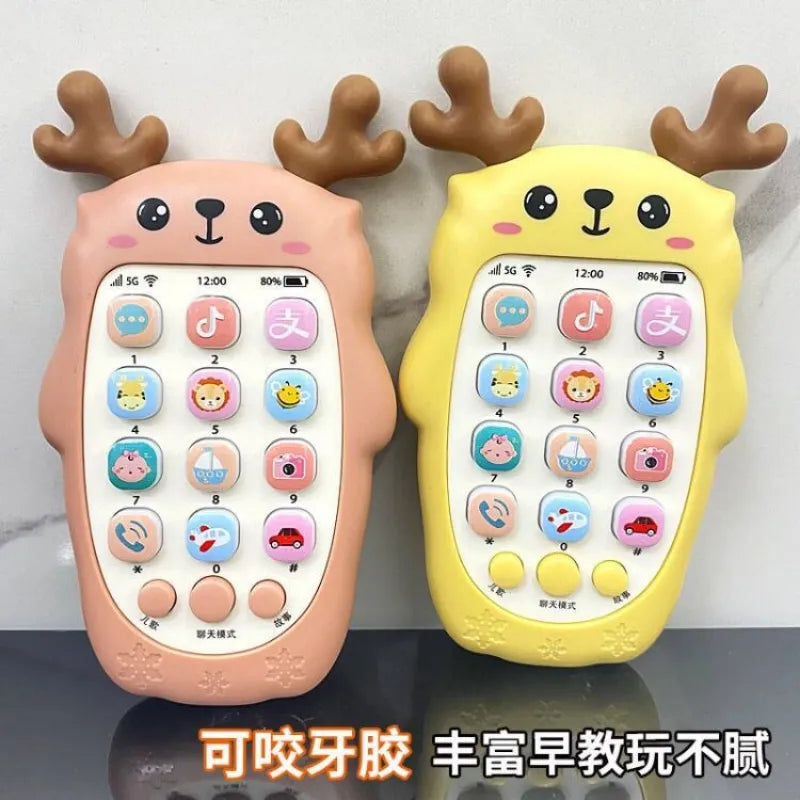 Baby Phone Toys Bilingual Telephone Teether Music Voice Toy Early Educational Learning Machine Electronic Children Gift Baby Toy