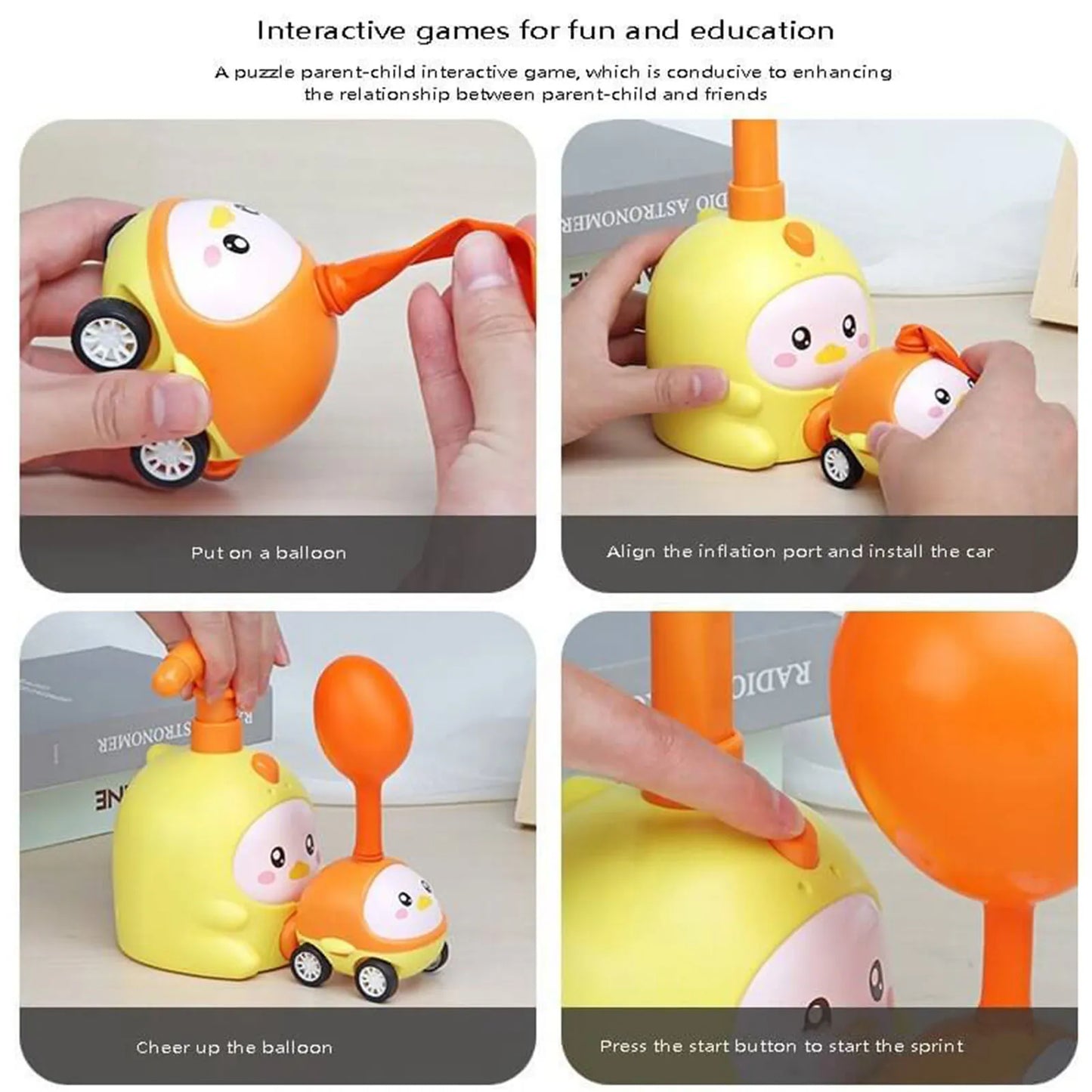 JOCESTYLE Power Balloon Car Toy: Eco-Friendly Fun for Kids