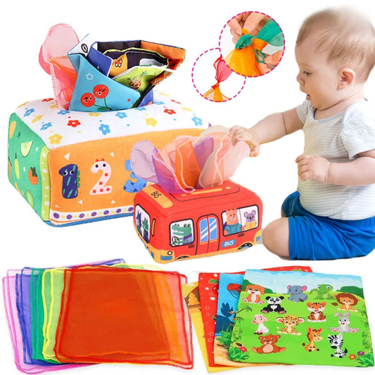 Montessori Toys: Baby Montessori Boxes for Sensory Development (6-12 Months)