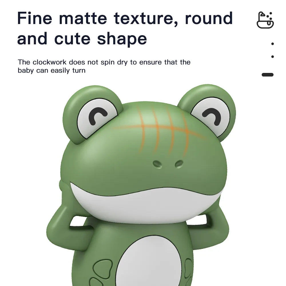 Swimming Frog: Baby Shower Clockwork Cute Animal Bath Toy